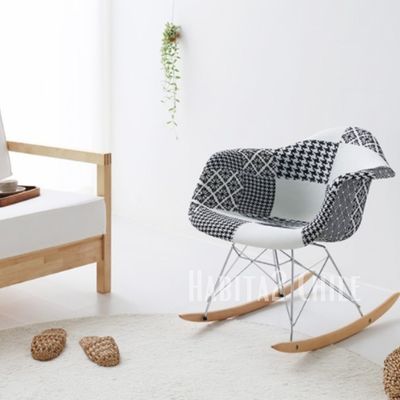 Imagen 2 del producto Butaca con apoyabrazos Rocking - Patch Naranjete (Mecedora)