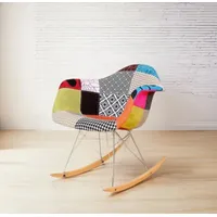 Butaca con apoyabrazos Rocking - Patch Naranjete (Mecedora)