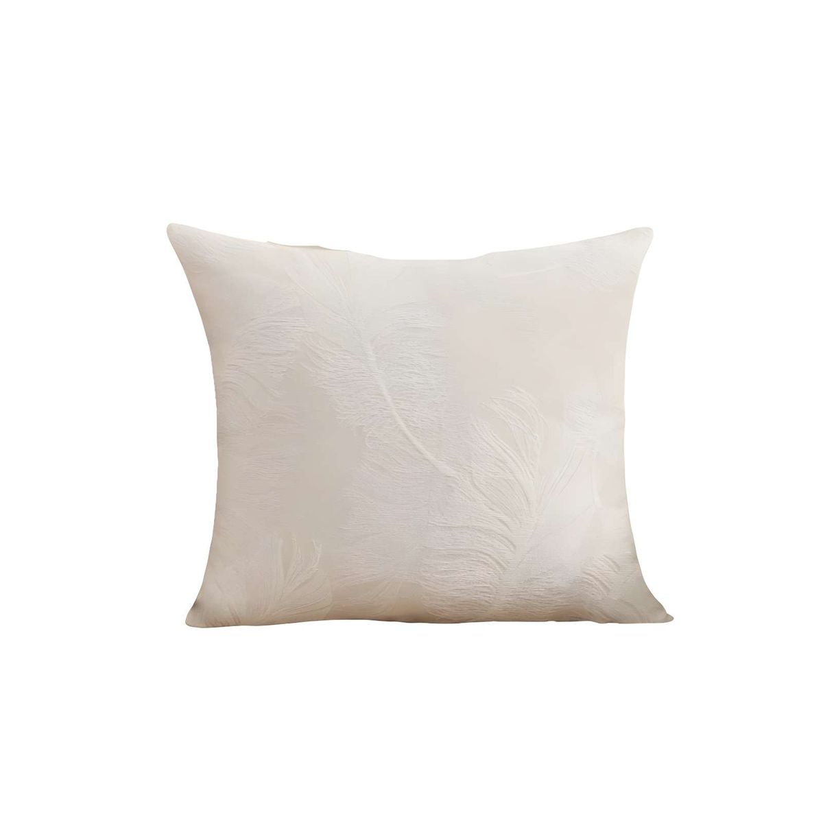 GENERICO - PACK DE 2 FUNDAS DE COJIN DE HOJAS BLANCO