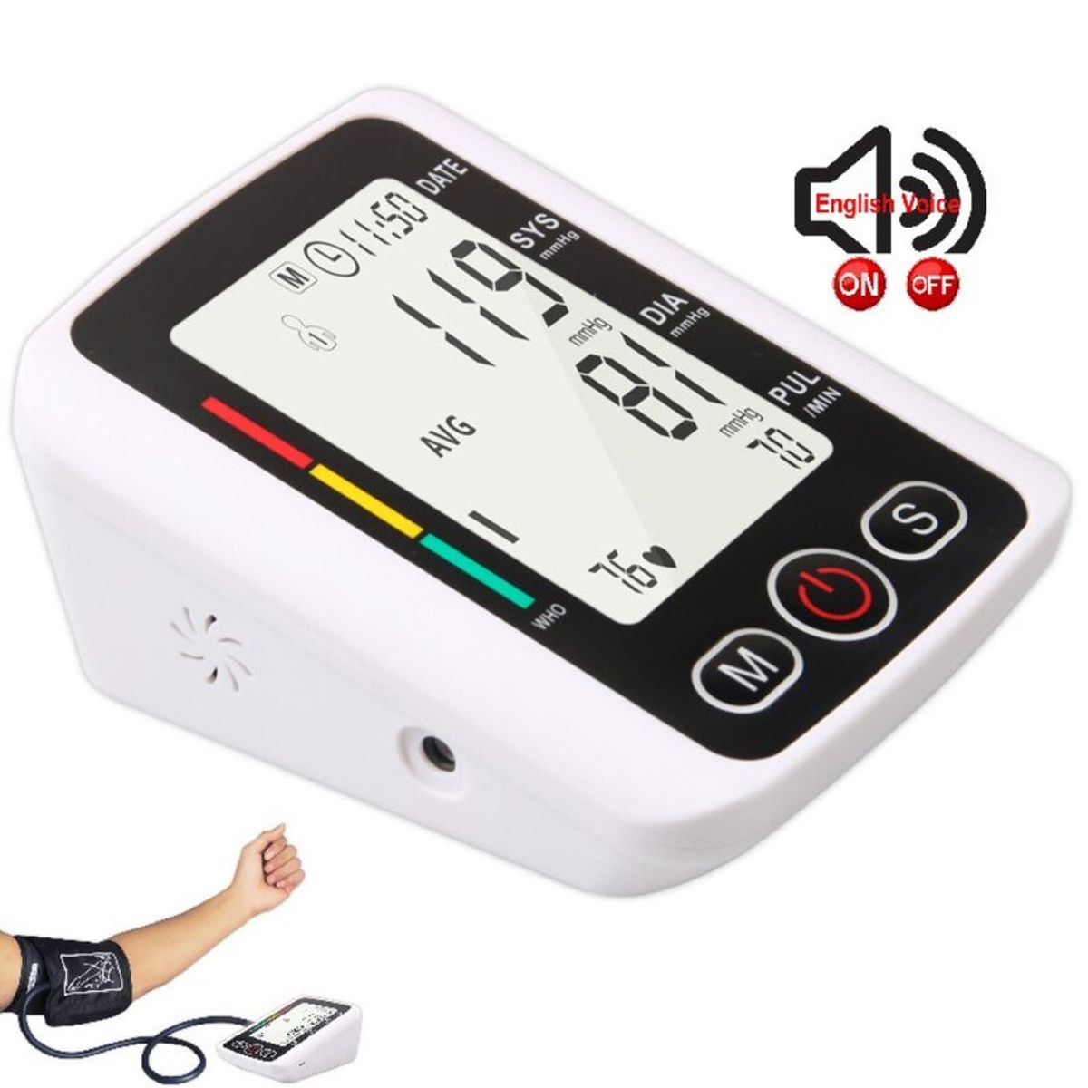 MOVI - TOMADOR DE PRESION DE BRAZO CON FUNCION DE VOZ