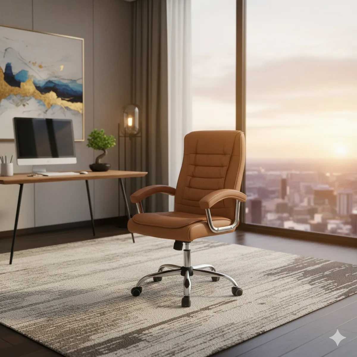 SPACE HOME - Silla Magnum Ejecutiva de Oficina Ergonomica Cafe