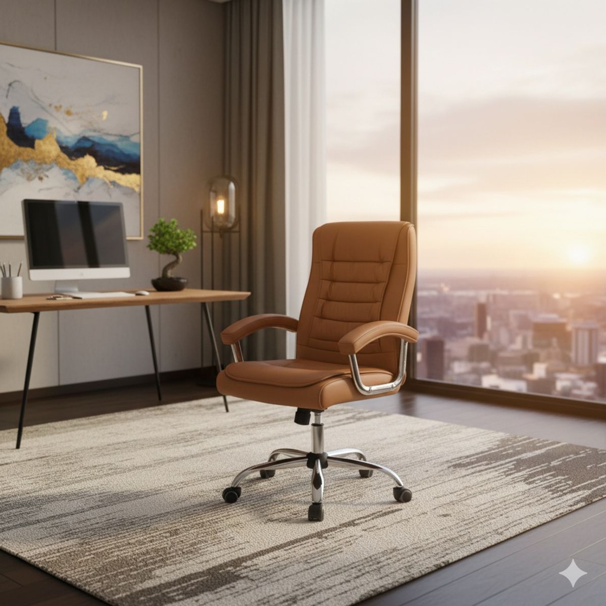 SPACE HOME - Silla Magnum Ejecutiva de Oficina Ergonomica Cafe