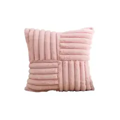 GENERICO - PACK DE 4 FUNDAS PELUDA EMPALMADA ROSA