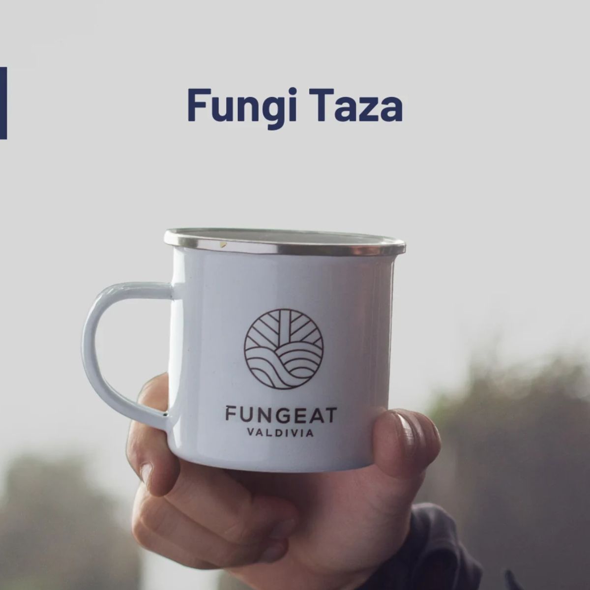 GENERICO - Taza Metalica Enlozada Fungeat 350ml