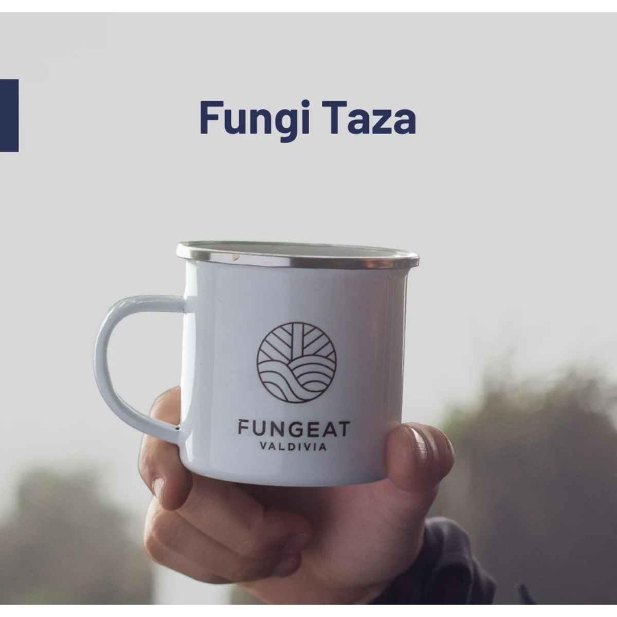 GENERICO - Taza Metalica Enlozada Fungeat 350ml