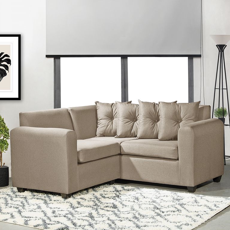 Seccional Esquinero Recife Tela Beige 160x160x78 Beige