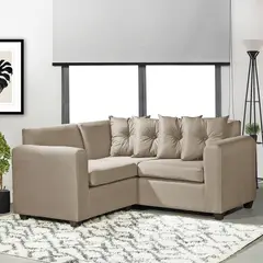 MASEL - Seccional Esquinero Recife Tela Beige 160x160x78