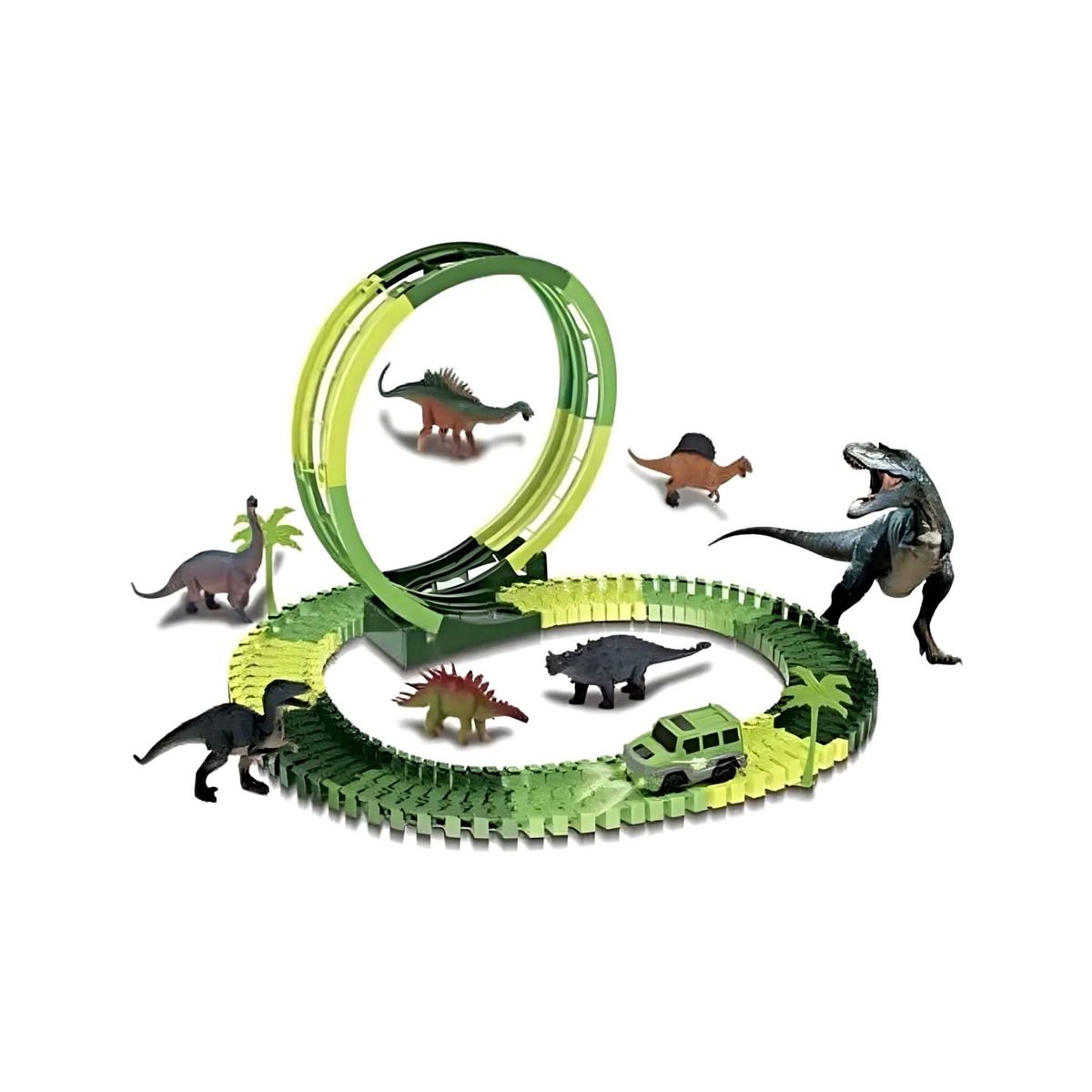 GENERICO - Pista De Autos Con Dinosaurios