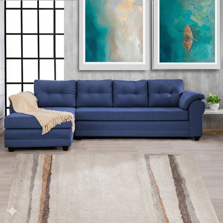 Seccional Journey Tela - Izquierdo Azul denim