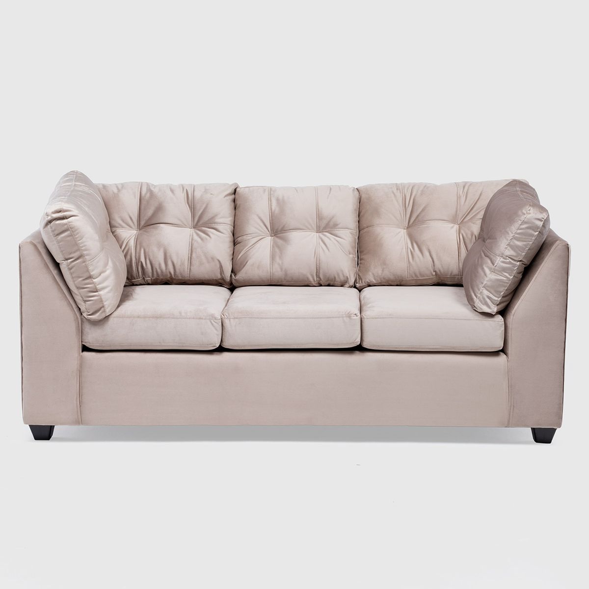 MUEBLES MPR - Sofa Bonsai Felpa 3 cuerpos