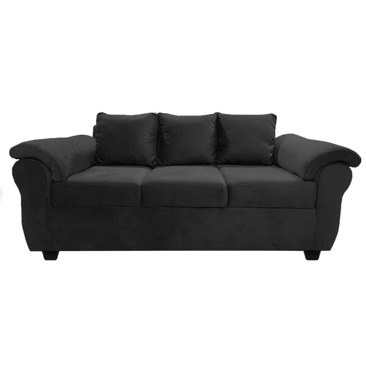 MUEBLES MPR - Sofá Ezeiza + 1 Pouf Felpa