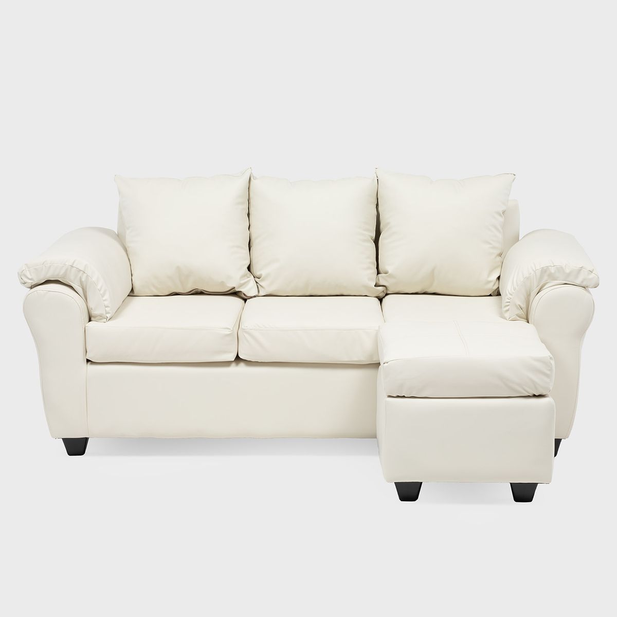 MUEBLES MPR - Sofá Ezeiza + 1 Pouf Pu