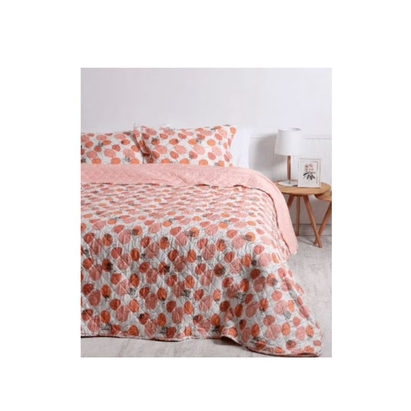 MASHINI - Cubrecama Quilt Cosido Mf 2 Plazas Angel