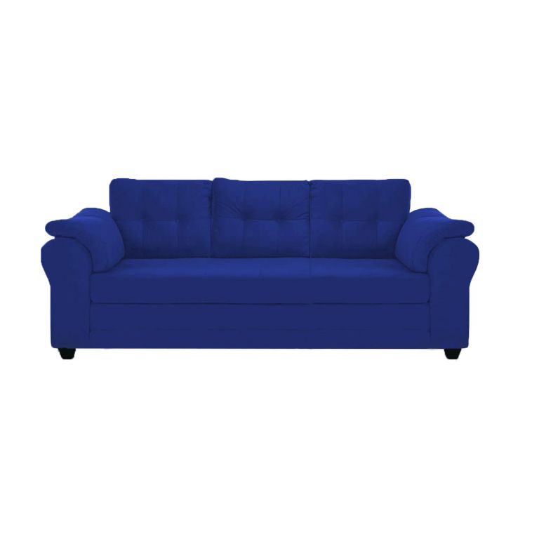 Sofa Mercury Felpa 3 cuerpos Azul marino