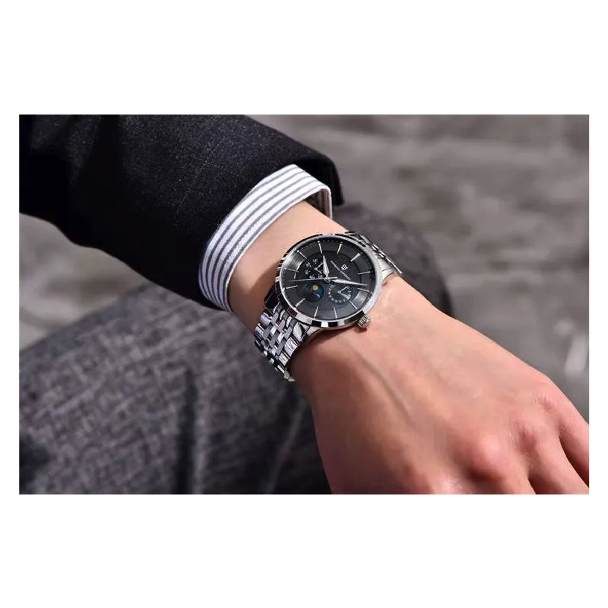 PAGANI - Reloj Pagani Design Con Fase Dia & Noche Movimiento Japones