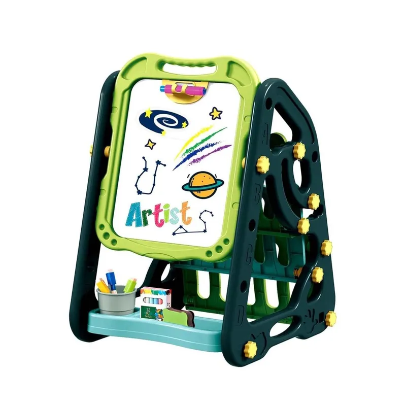 GENERICO - Pizarra Magnetica Doble Para Niños 35 Piezas