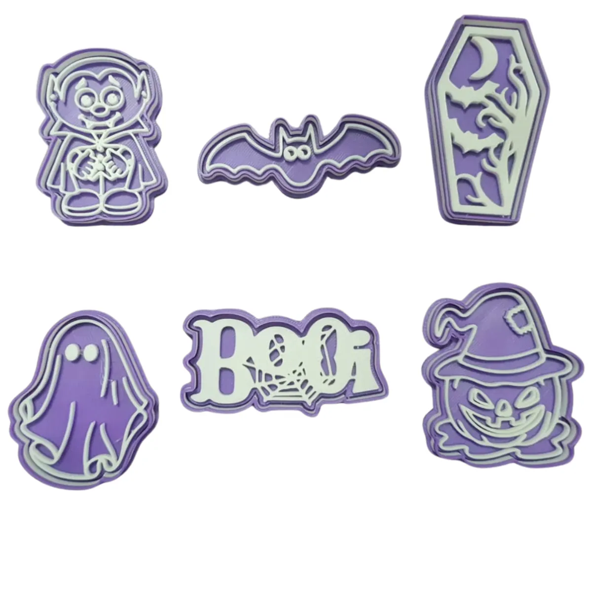 GENERICO - Set 6 Cortadores De Galletas Halloween 6 Cm Modelo #1