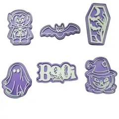 GENERICO - Set 6 Cortadores De Galletas Halloween 6 Cm Modelo #1