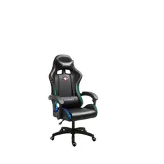 GENERICO - Silla Gamer Super Con Luz Rgb Parlante Reposapiés Y Masajeador Reclinable Color negro SKU CF