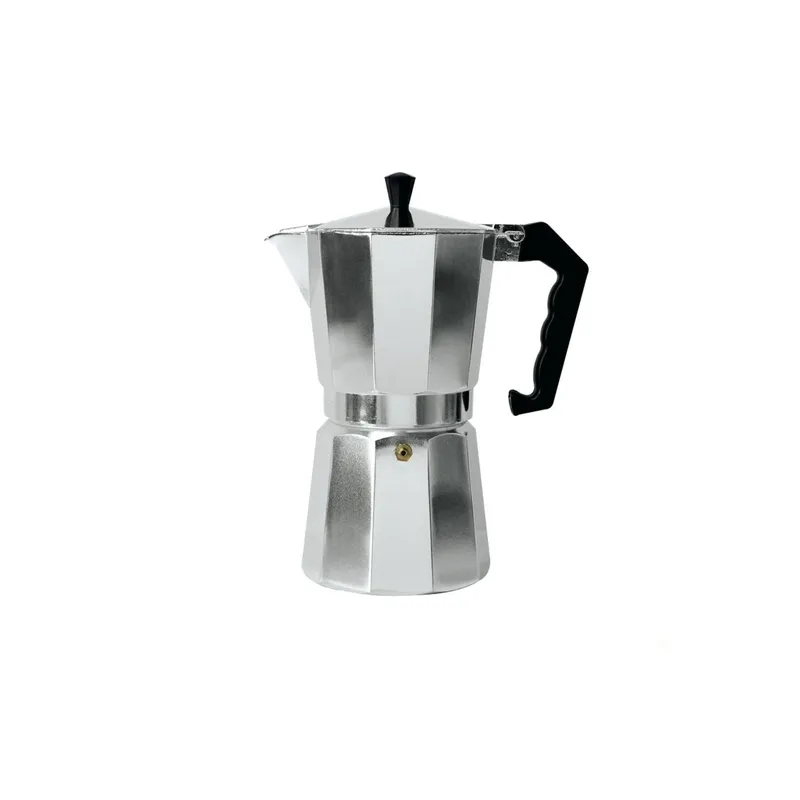 UNIVERSAL - Cafetera Italiana Greca 6 Tazas Espresso Acero Inoxidable