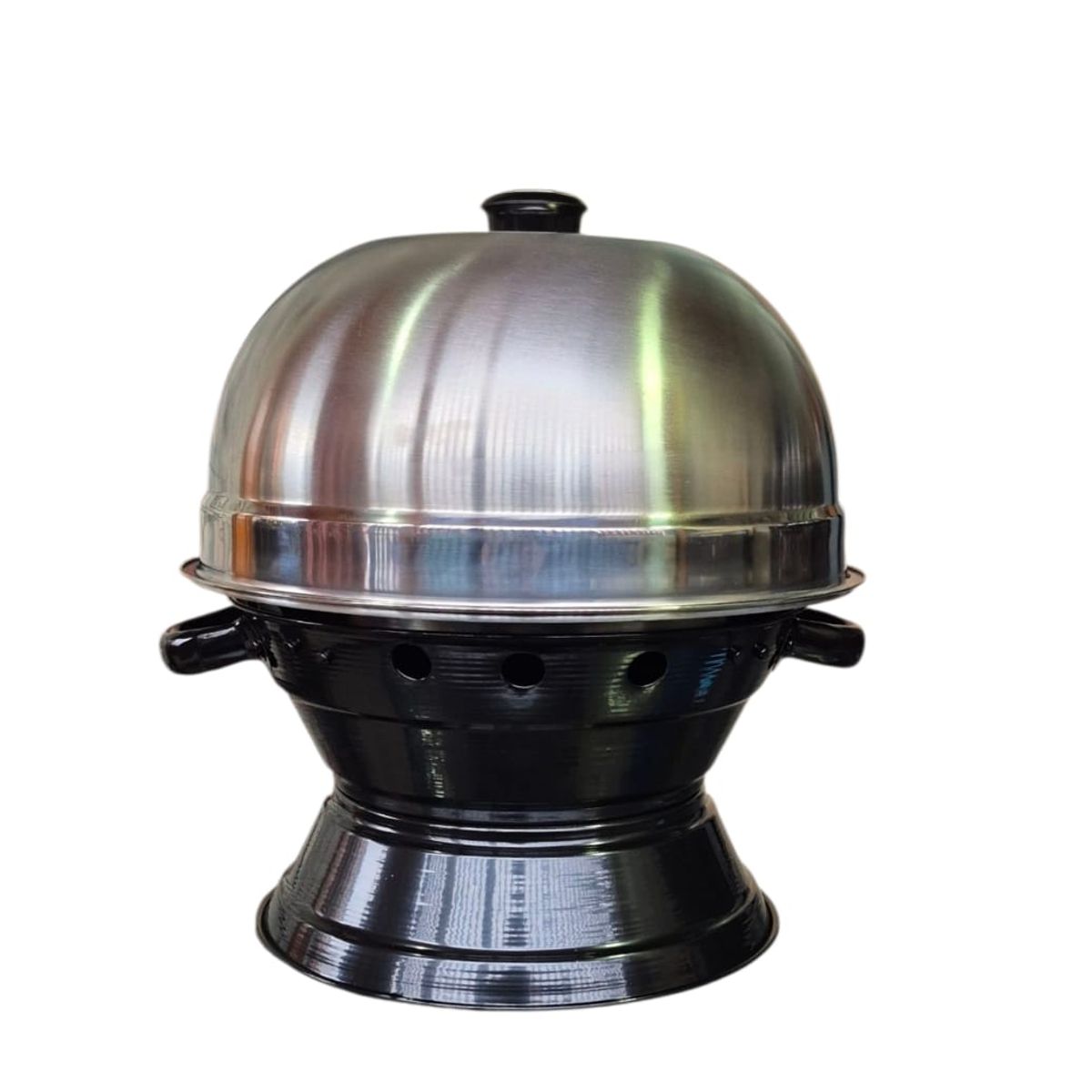 GENERICO - Parrilla De Mesa Con Tapa 30cm con base