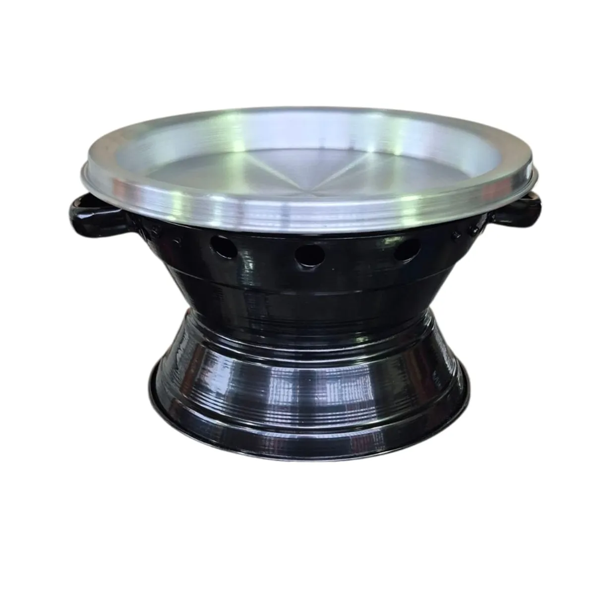 GENERICO - Parrilla De Mesa Con Tapa 30cm con base