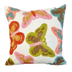 ELIZABETH PEPER - Funda Cojin Decorativo Diseño Mariposas 45x45