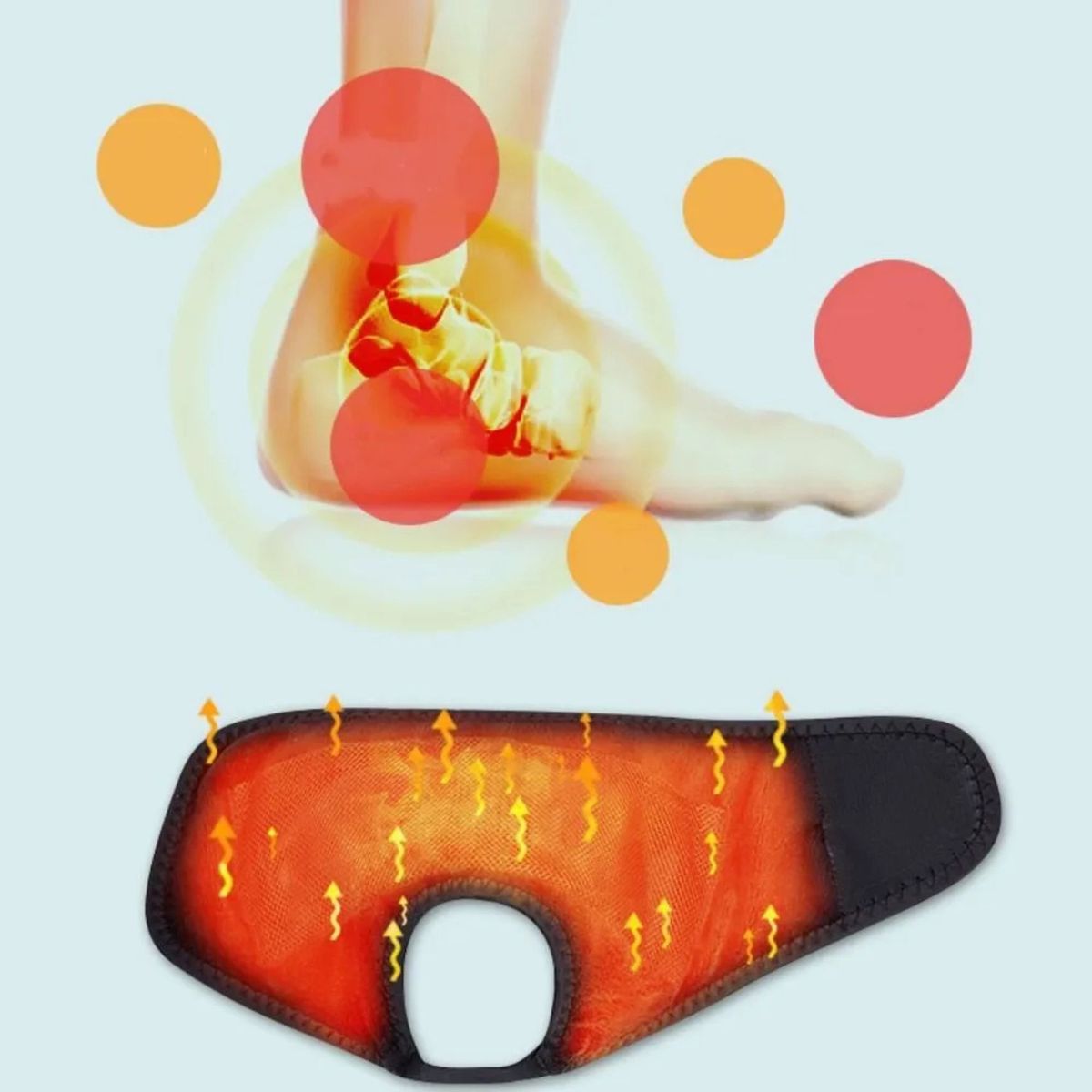 MOVI - Tobillera Eléctrica Terapéutica con Calor Ajustable 3 Niveles