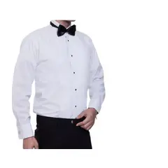 XPRESS RECHARGE - Camisa Blanca Plisada Cuello Paloma Un Clásico Moderno