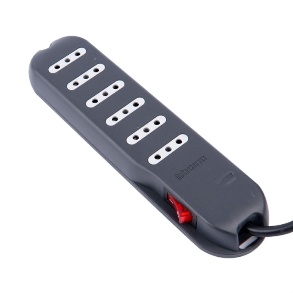 BTICINO - Alargador 6 tomas gris 3mt 1A