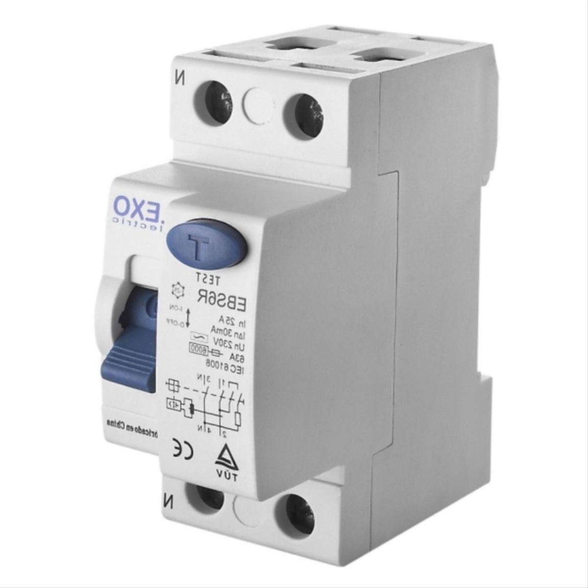 Diferencial 2x25A 30MA, marca LEXO - Foto Principal