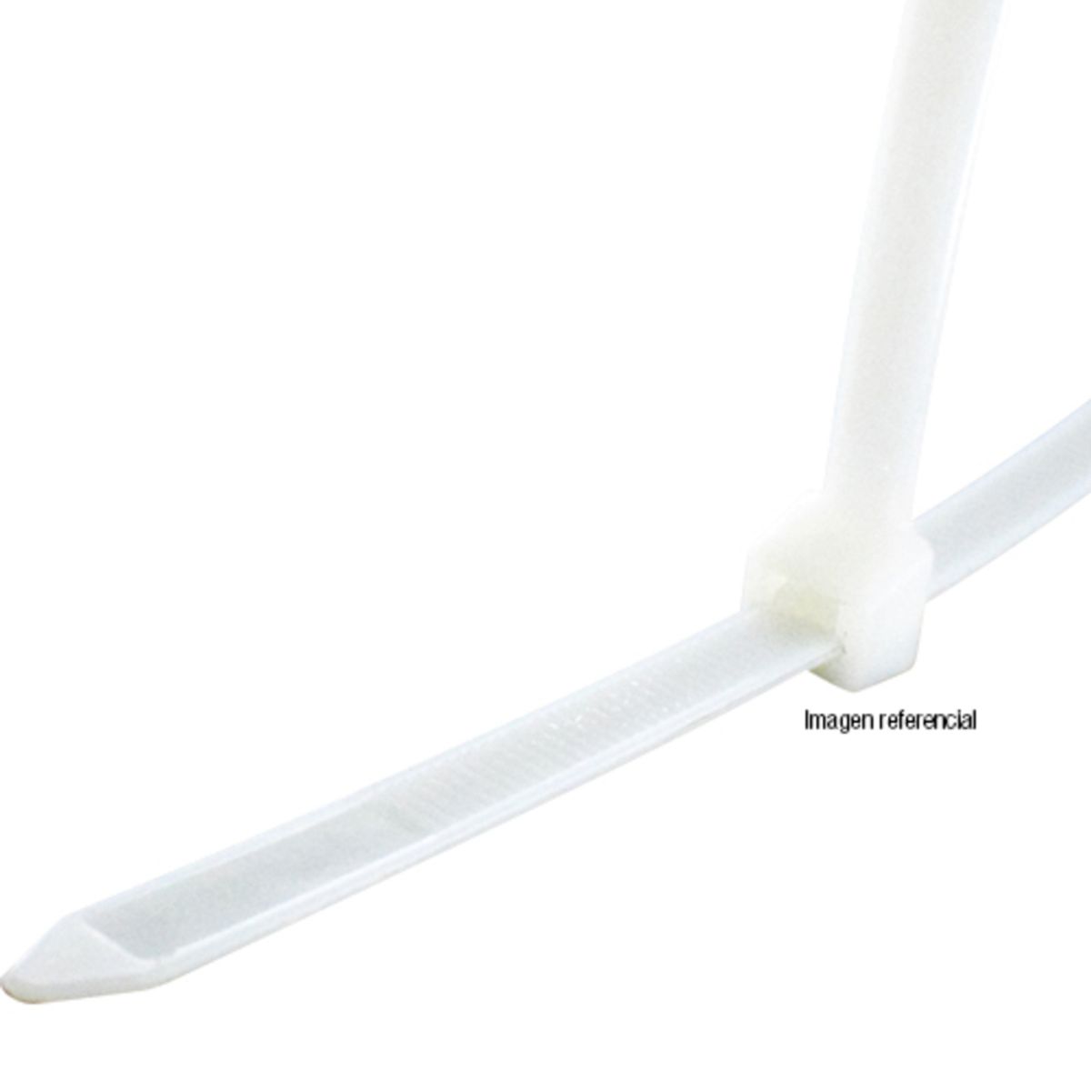 LEXO - Amarra cable 200x3,6mm blanco bl 100un