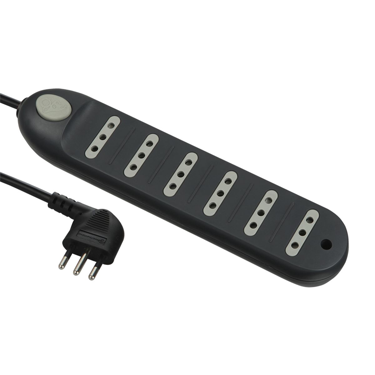 Alargador 6 tomas  negro 5mt, marca ELECTRALINE - Foto Principal