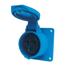 LEXO - Enchufe volante industrial embutido hembra 2 polos + tierra 16A 220V