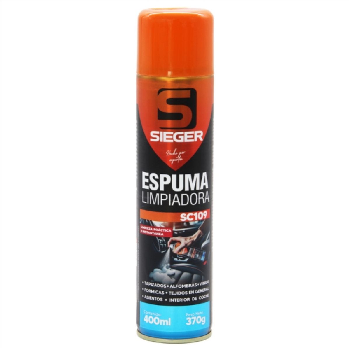 SIEGER - Espuma limpiadora 400ml/370g-sc109