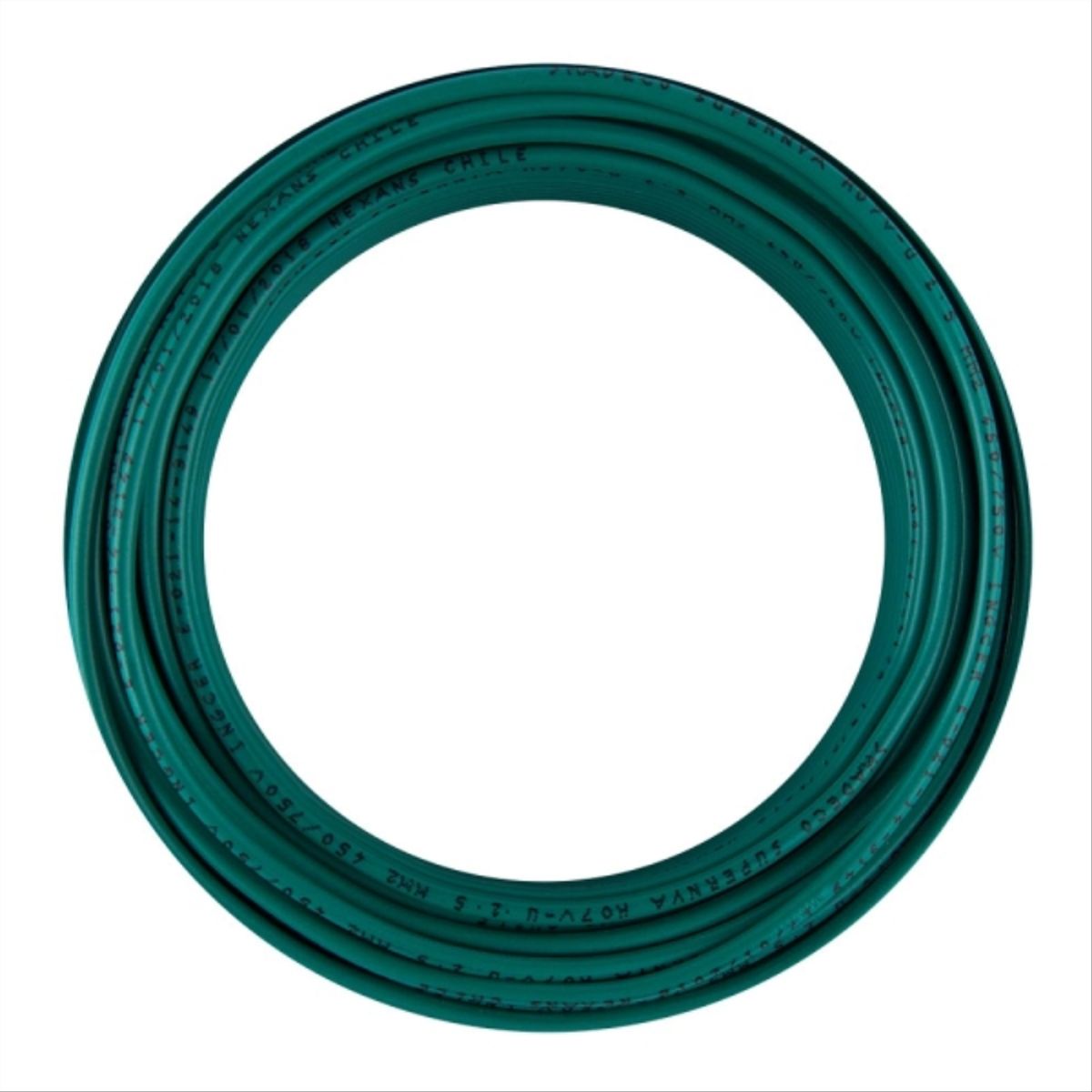 COCESA - Alambre genlis nya 2,5 mm verde h07v-u rollo 25mt