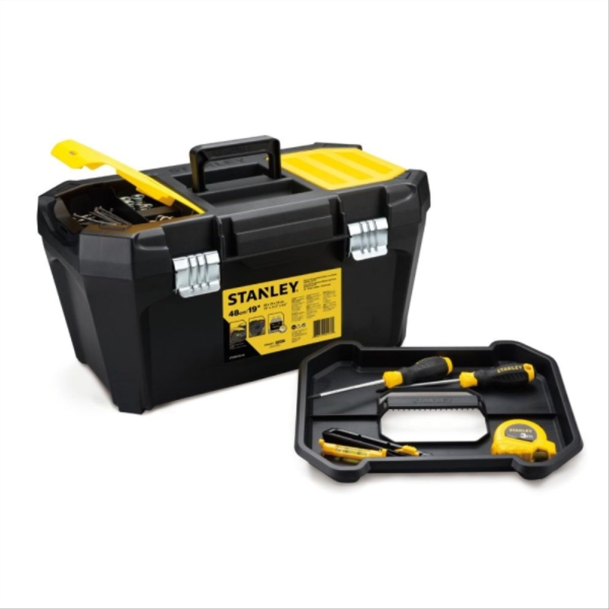 STANLEY - Caja de herramientas 17 litros con bandeja