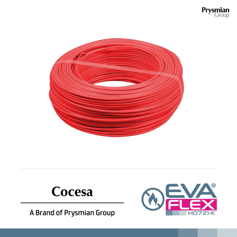 COCESA - Cable eva libre halogeno h07z1-k 2.5mm rojo 25mt