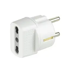 BTICINO - Adaptador schuko blanco 16A