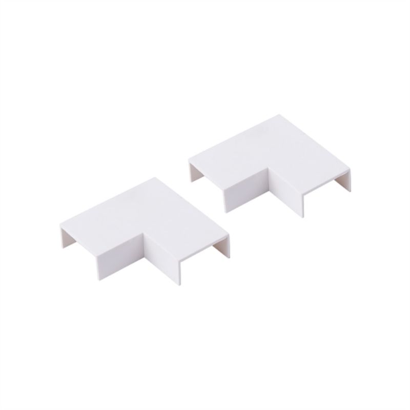 GRANTT - Angulo pvc plano 20x10mm 2uds para canaleta