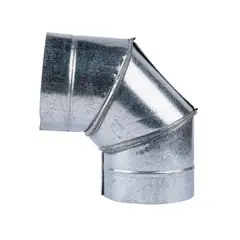 FEGALV - Codo galvanizado 90° 0,35mm 4,5"