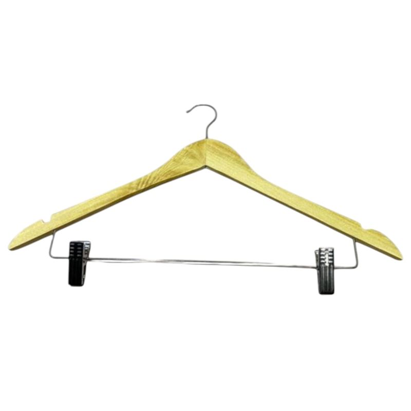 GENERICO - Pack 10 Perchas de Madera para Armario Gms