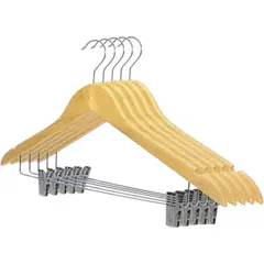 GENERICO - Pack 10 Perchas de Madera para Armario de Niños Gms