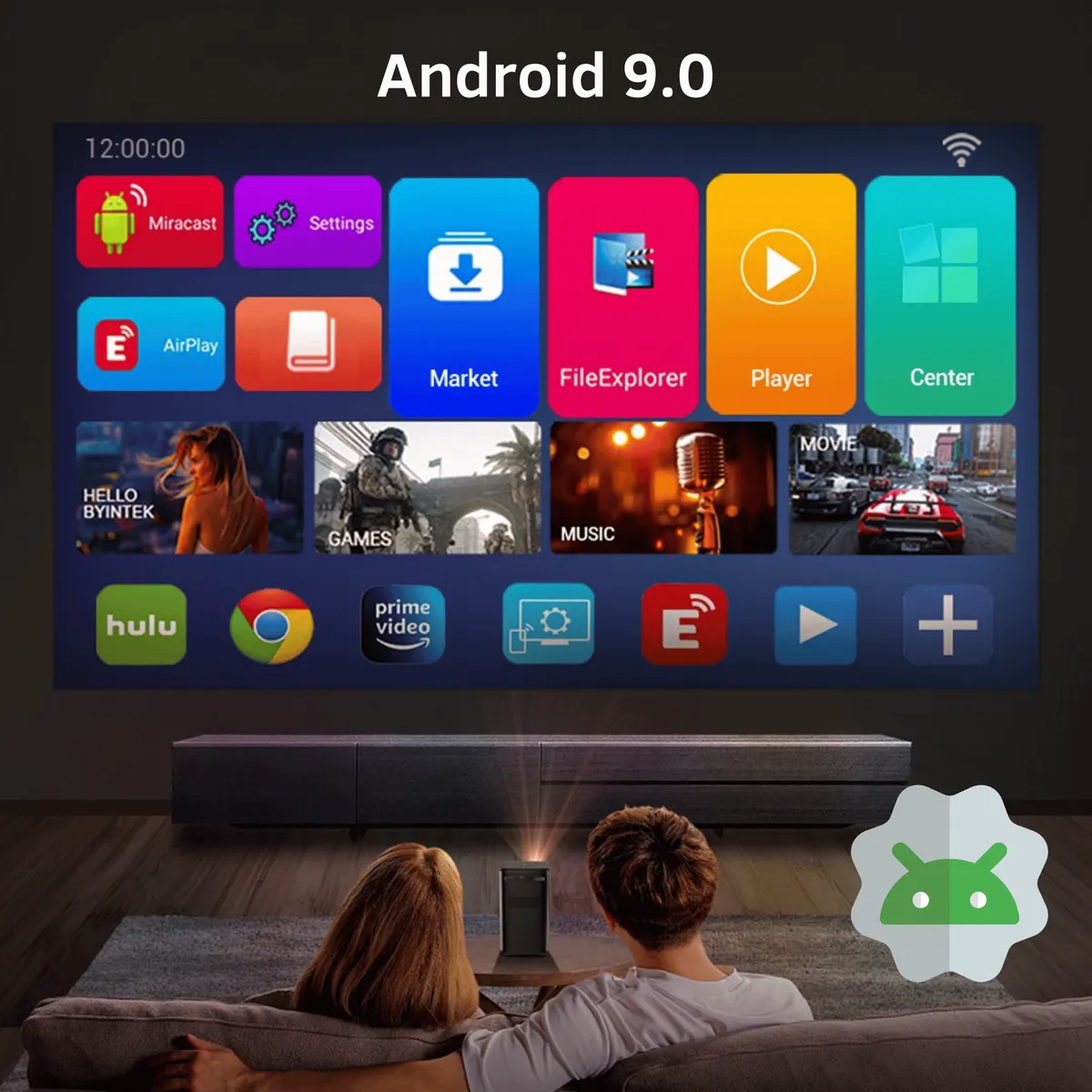 BYINTEK - Proyector Smart Portátil Byintek P70