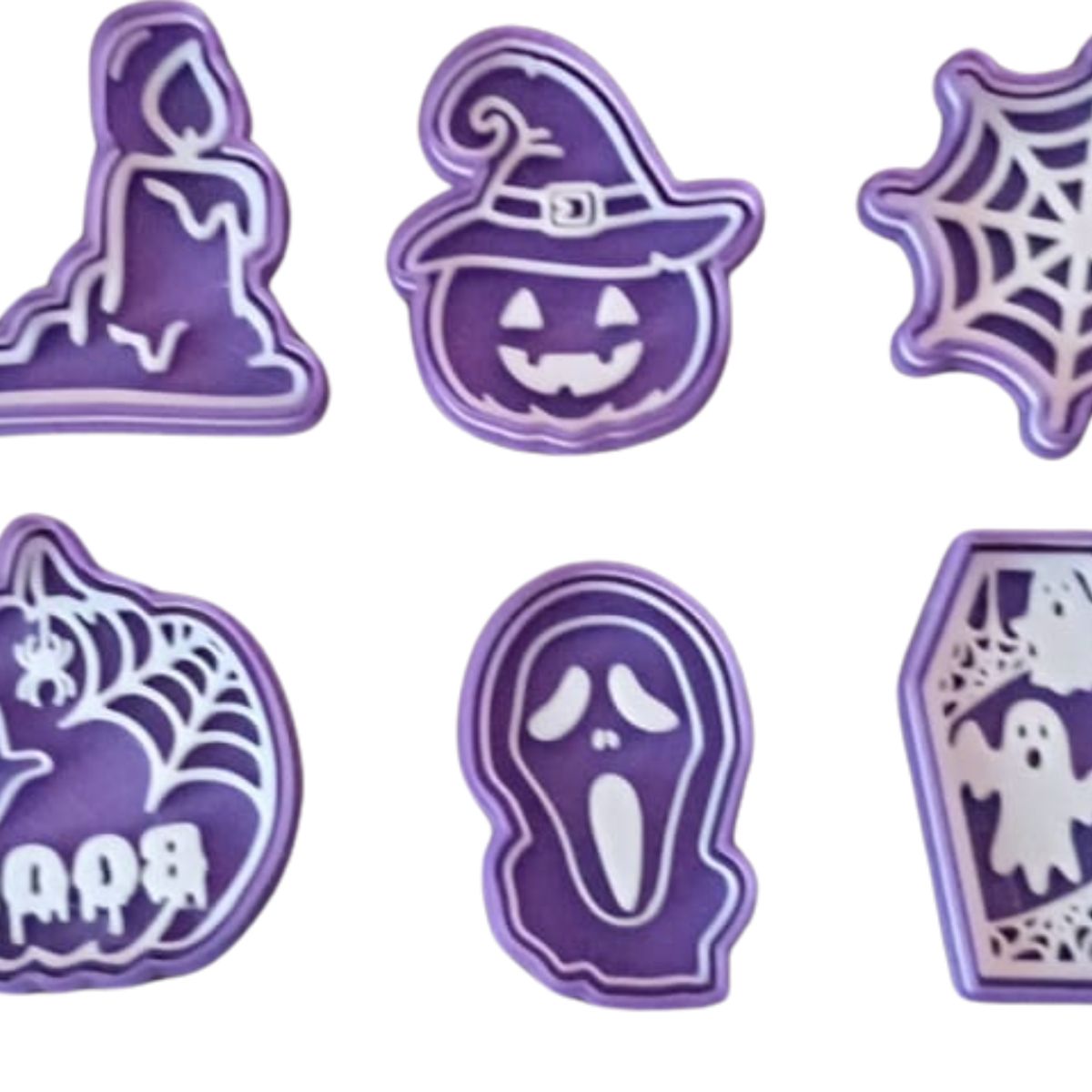 GENERICO - Set 6 Cortadores De Galletas Halloween 6 Cm Modelo #3