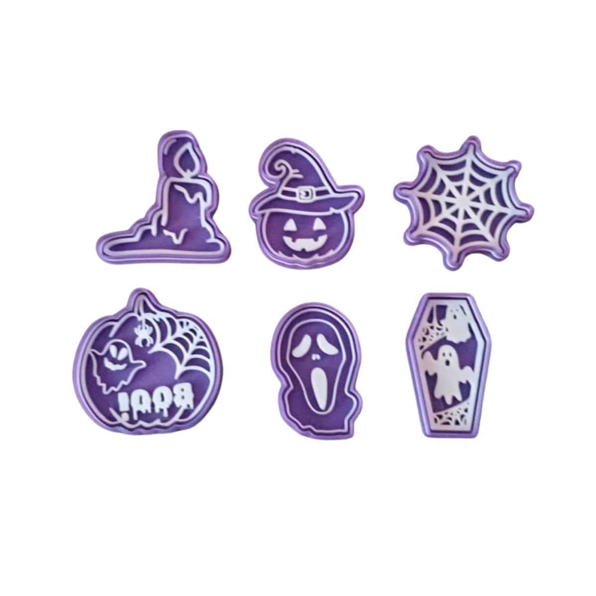 GENERICO - Set 6 Cortadores De Galletas Halloween 6 Cm Modelo #3