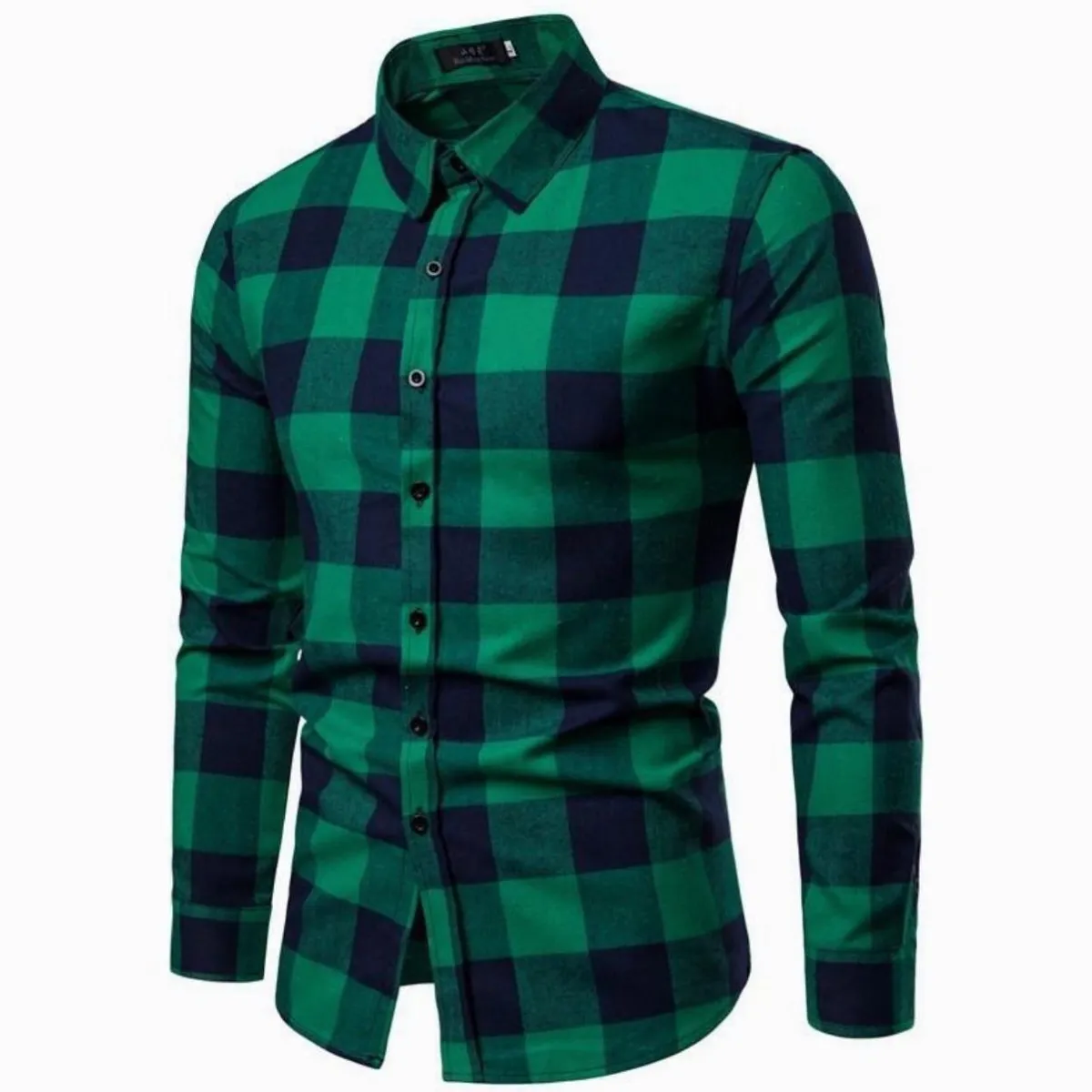 XPRESS RECHARGE - Camisa a Cuadros Hombre 100% Algodón Casual Elegante y Versátil