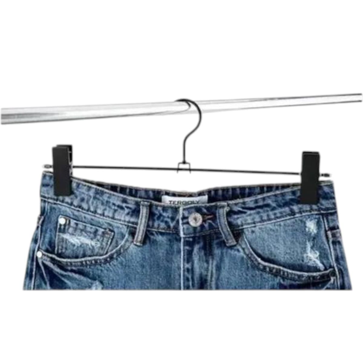 GENERICO - Set 10 Ganchos Colgador de Metal para Pantalones Gms