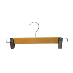 GENERICO - Pack 10 Perchas de Madera con Perritos para Niños 30cm Gms