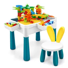 MOVI - MESA DE JUEGO, SILLA Y 102 PIEZAS DE LEGO